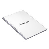 Carnet Créez votre propre blanc  (Côté Droit)