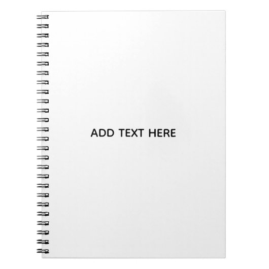 Carnet Créez votre propre blanc  (Devant)