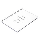 Carnet Créez votre propre blanc (Côté gauche)