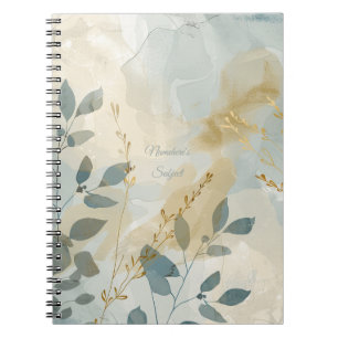 Carnet Créez Votre Propre Brouillard Doré Floral Minimali