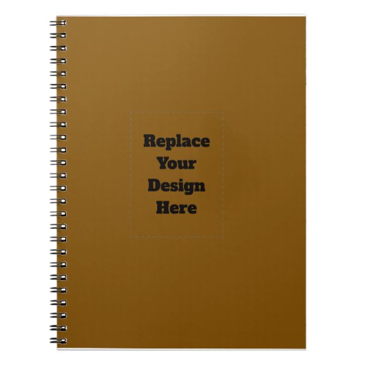 Carnet Créez Votre Propre Brun (Devant)