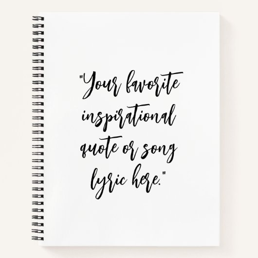 Carnet Créez votre propre calligraphie de devis (Devant)