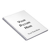 Carnet Créez votre propre conception photo Modèle vierge  (Côté Droit)