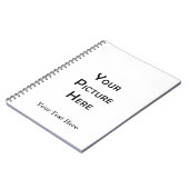 Carnet Créez votre propre conception photo Modèle vierge  (Côté gauche)