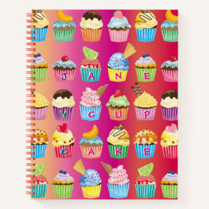 Carnet Créez votre propre Cupcake Monogrammes délicieux g