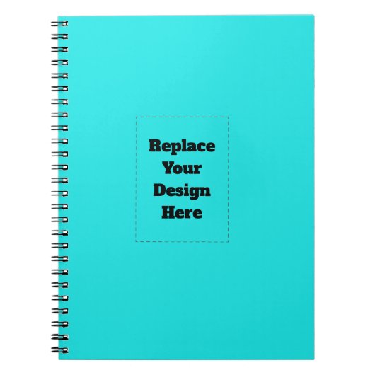 Carnet Créez votre propre cyan (Devant)