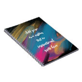 Carnet Créez votre propre devis de motivation Abstrait (Côté Droit)