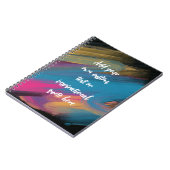 Carnet Créez votre propre devis de motivation Abstrait (Côté gauche)