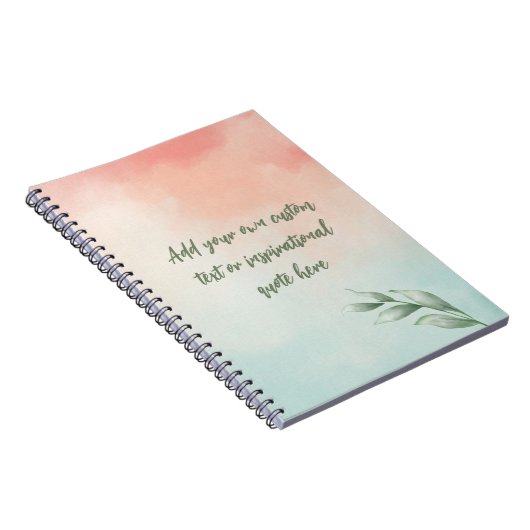 Carnet Créez votre propre devis de motivation aquarelle (Côté Droit)