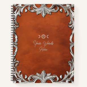 Carnet Créez votre propre faux cuir de chameau argent gau