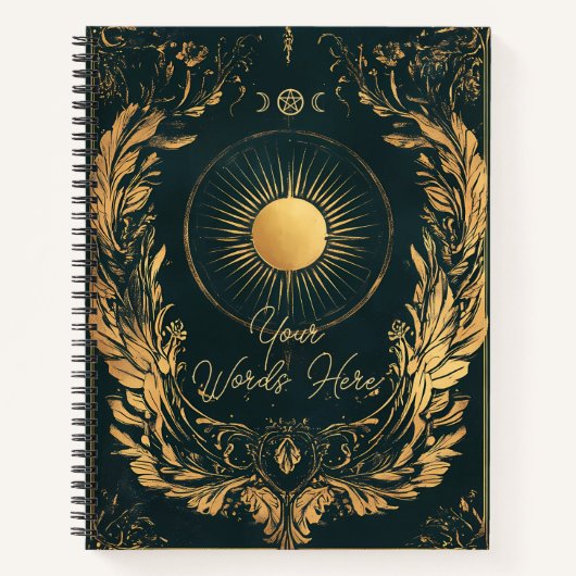 Carnet Créez Votre Propre Laurier Doré Céleste Solaire (Devant)