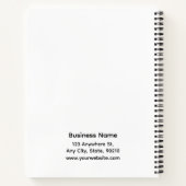 Carnet Créez Votre Propre Logo Ou Détails De Nom D'Entrep (Dos)