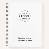 Carnet Créez Votre Propre Logo Ou Détails De Nom D'Entrep (Devant)