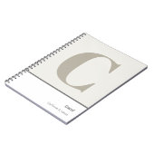 Carnet Créez Votre Propre Monogramme (Côté gauche)