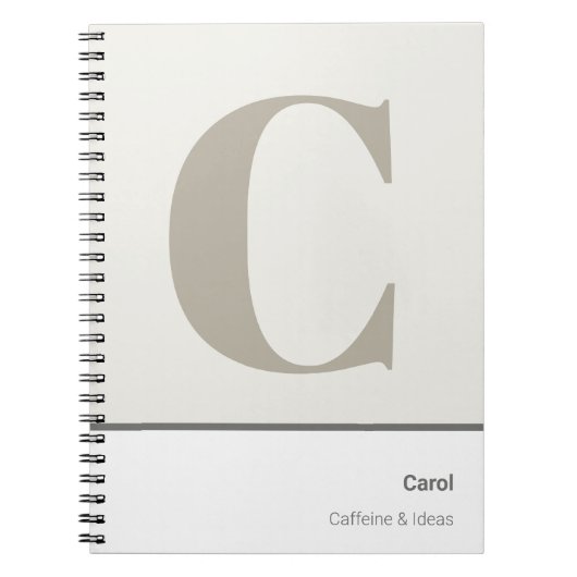Carnet Créez Votre Propre Monogramme (Devant)