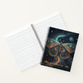 Carnet Créez Votre Propre Moth Céleste Doré (Intérieur)