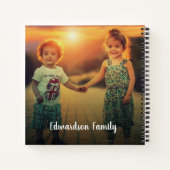 Carnet Créez votre propre nom de monogramme de collage ph (Dos)