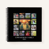 Carnet Créez votre propre nom de monogramme de collage ph (Devant)