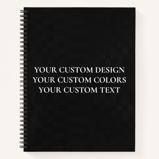 Carnet Créez votre propre personnalisation (Devant)