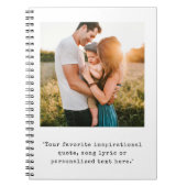 Carnet Créez votre propre photo personnalisée et un devis (Devant)