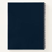 Carnet Créez Votre Propre Roue Céleste Bleue et Or (Dos)