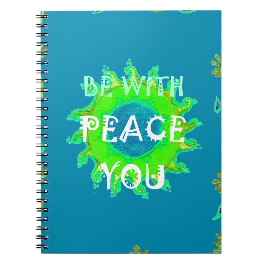 Carnet Créez Votre Propre Shalom Peace Soyez Avec Vous To (Devant)