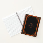 Carnet Créez Votre Propre Vert Foncé Orange Clair (Intérieur)