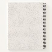 Carnet Crème anglaise Golden Retriever Chien Nom Personna (Dos)