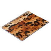 Carnet Crème Brown animal de cowhide (Côté gauche)