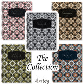 Carnet Crème Brown Floral Espagnol Nom Carrelage Monogram