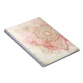 Carnet Crème Brown rose Mandala Bohemian Boho Mode (Côté Droit)