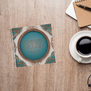 Carnet Crème de cuivre turquoise passer du temps avec Jes