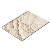 Carnet Crème d'Ivoire Aspect Texturé Bohème (Côté gauche)