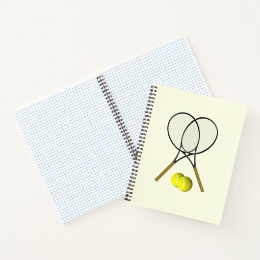 Carnet Crème double de tennis (Intérieur)