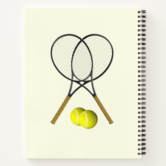 Carnet Crème double de tennis (Dos)