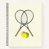 Carnet Crème double de tennis (Devant)