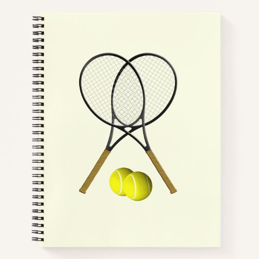 Carnet Crème double de tennis (Devant)
