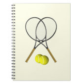 Carnet Crème double de tennis (Devant)