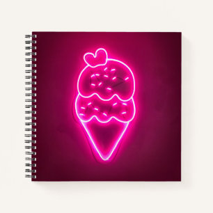 Carnet Crème glacée Art fraise Crème glacée Clip Art Pain