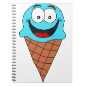 Carnet Crème glacée bleu clair (Devant)