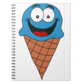 Carnet Crème glacée bleue (Devant)