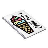 Carnet Crème glacée colorée de refroidissement (Côté Droit)