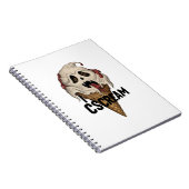 Carnet Crème glacée fantôme éffrayante "I CSCREAM" (Côté Droit)