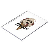 Carnet Crème glacée fantôme éffrayante "I CSCREAM" (Côté gauche)