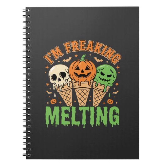 Carnet Crème Glacée Fondante Halloween (Devant)