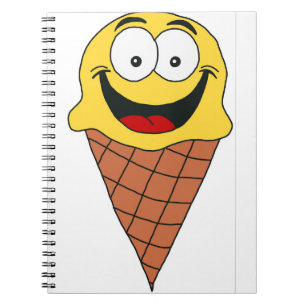 Carnet Crème glacée jaune