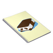 Carnet Crème glacée mignonne de barre de panda (Côté Droit)