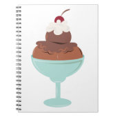 Carnet Crème glacée Sundae (Devant)