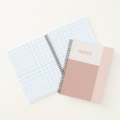 Carnet Crème Lilas Personnalisable (Intérieur)