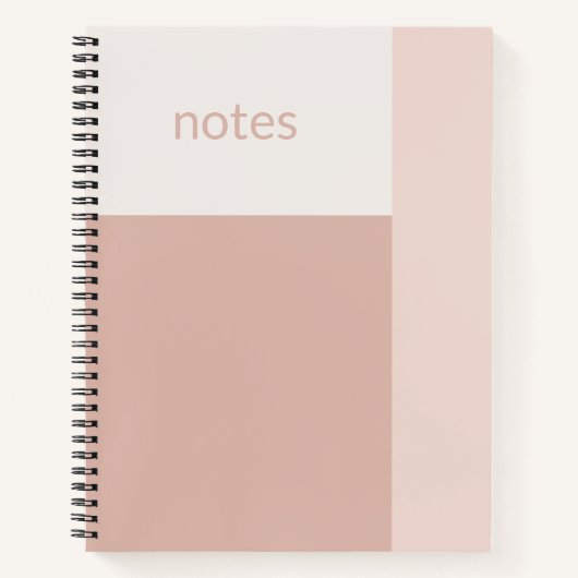 Carnet Crème Lilas Personnalisable (Devant)